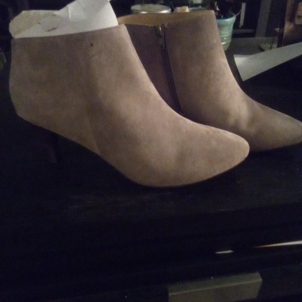 Suede booties size 11